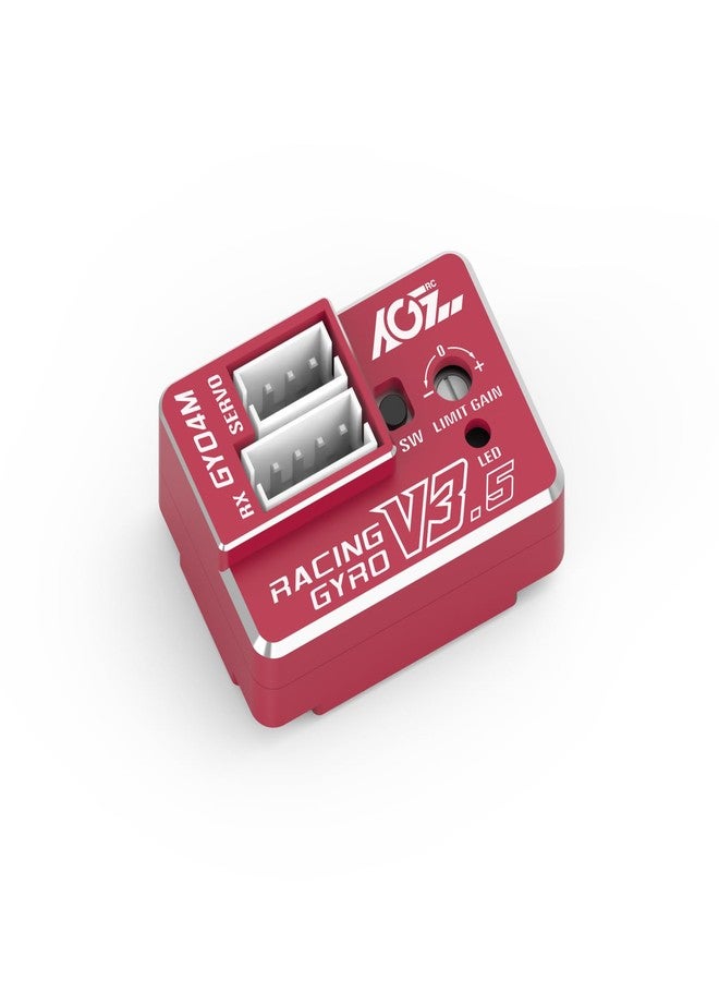 AGFRC Upgraded Mini Z RC Gyros - Mini Gyros for Drifting Mini-Z Car/Full Aluminum 4Gram Precision Red RC Gyro Set for Competition Grade RC Drifting (GY04M V3.5) - Image 1